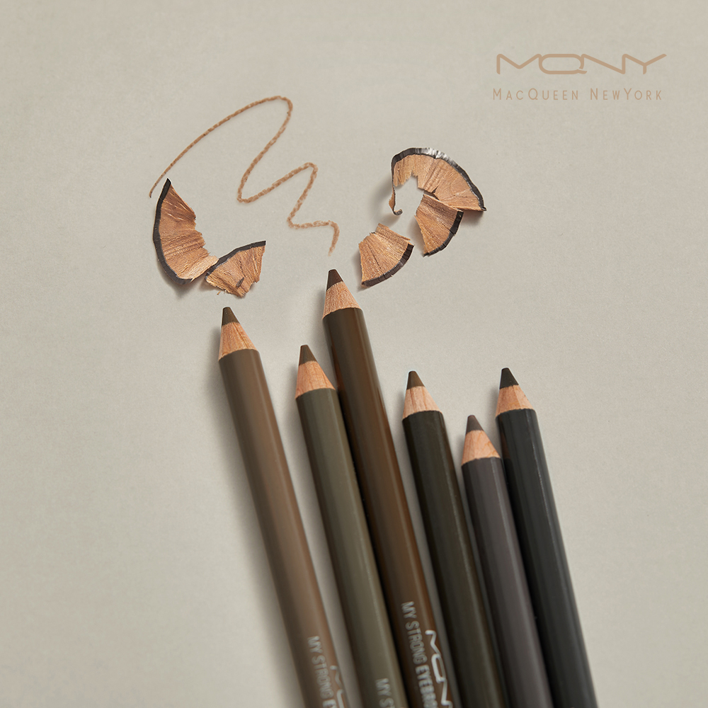[1+1] MQNY 마이스트롱 아이브로우 펜슬 1.2g 6종 (샤프너미포함) /퍼스널컬러 눈썹펜슬 남자눈썹 이미지