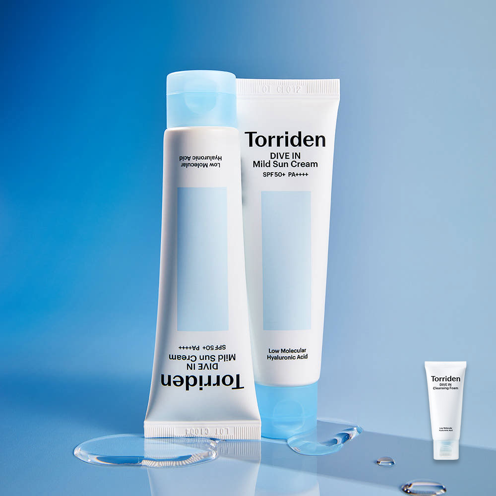 토리든 다이브인 무기자차 마일드 선크림  60ml x2개 (SPF 50+ PA++++) +클렌징 폼 30ml 증정 제품 이미지