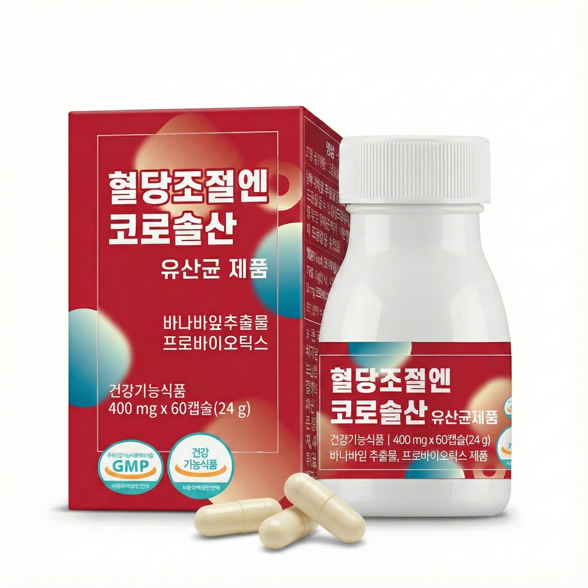 혈당유산균 당케어유산균 장트러블 60캡슐, 1개 - 상품 이미지