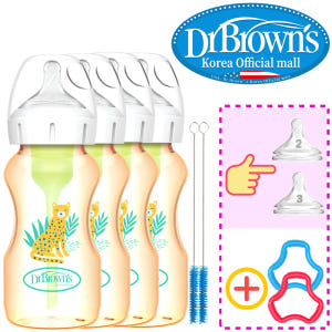닥터브라운 오피셜 / PPSU 젖병 와이드넥 270ml 4개, 꼭지선택/... 육아맘 솔직 후기 | 실사용 리뷰 - 상품 이미지 1