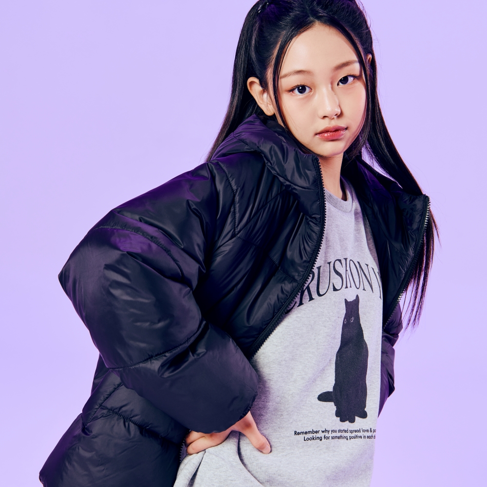 [온라인단독][더데이걸] 후드 숏패딩 TGJP24T1E - 상세 이미지 4