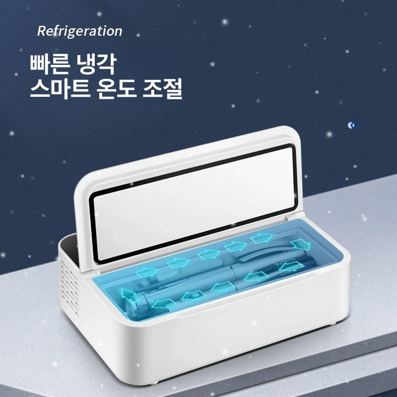 휴대용 인슐린 케이스 냉장 온도 약통 저장 보관 터치형 보냉 쿨링 하나 가방 여행용 - 상세 이미지 4