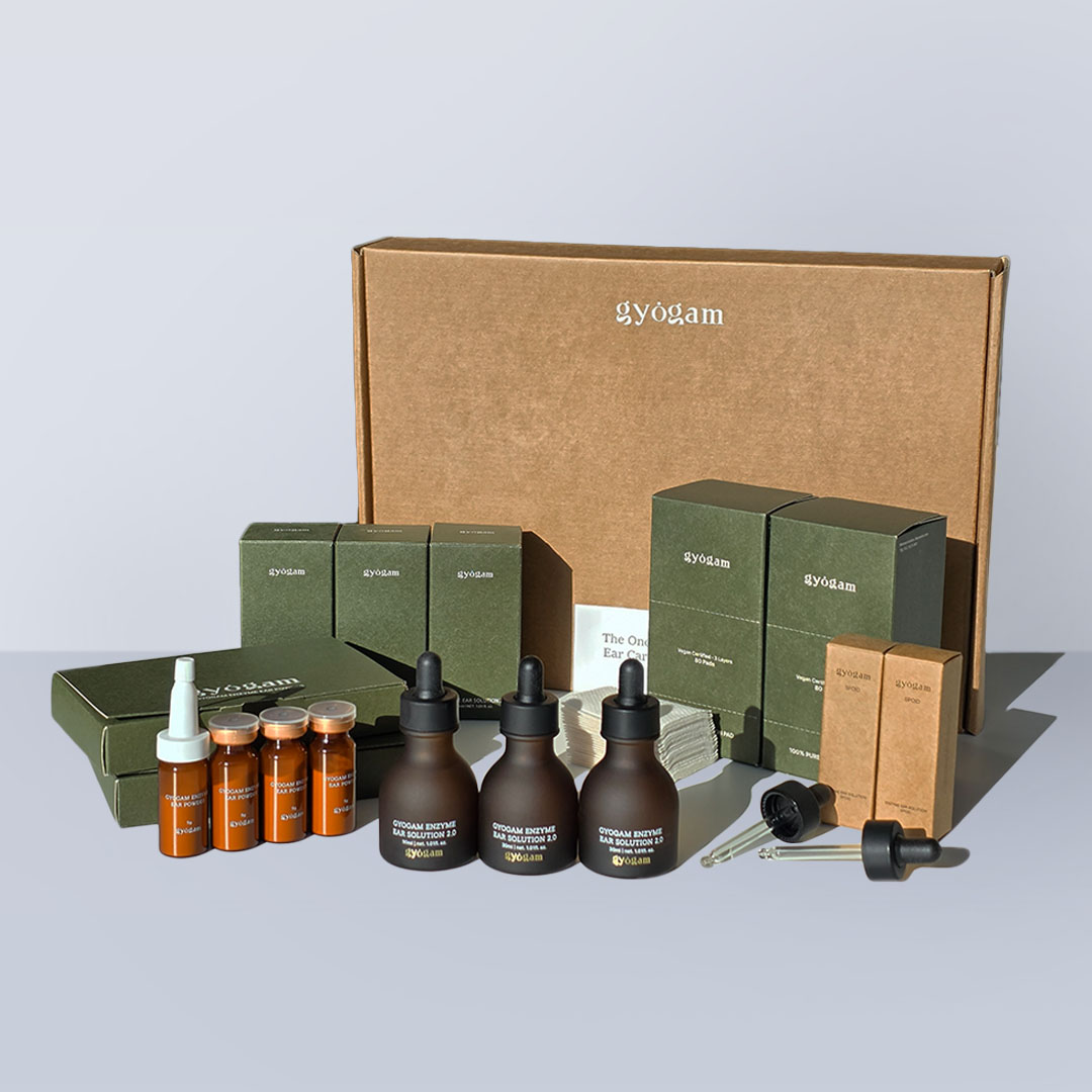 [프리미엄 풀케어 KIT]교감 효소 3단계 루틴 키트 외이염 귀세정제 귓병 예방 - 상품 이미지