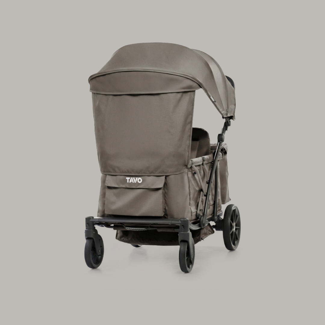 [누비앤타보] TAVO 웨건GT 유모차형 웨건 디럭스급 연년생 등하원용 GT3 브라운+사은품세트