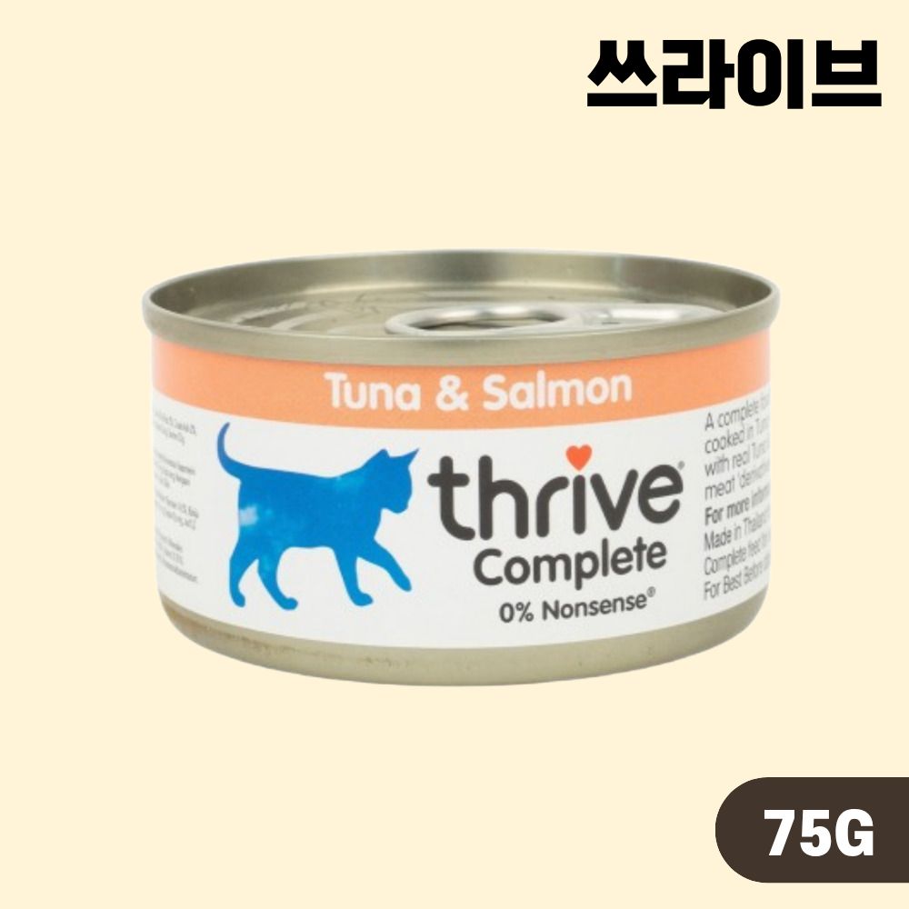 [+N포인트] 쓰라이브 캣 습식 캔 주식캔 6종(랜덤) 콤보, 75g, 12개 이미지 6