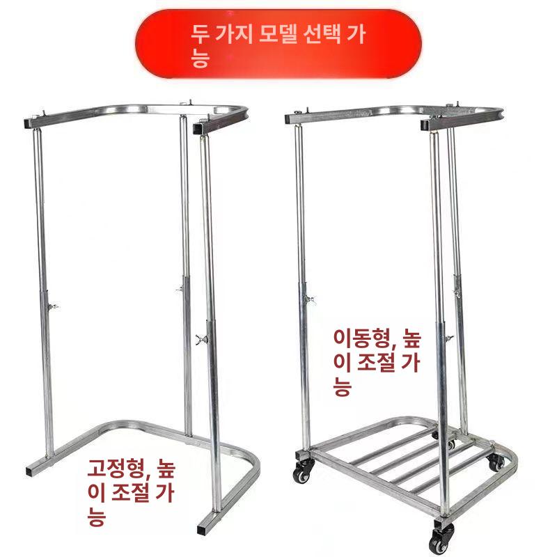 마대 거치대 수거함 분리수거 톤백 홀더 기본형 마대걸이 스테인리스 스틸 바퀴 4개 받침대 포함 - 상세 이미지 5