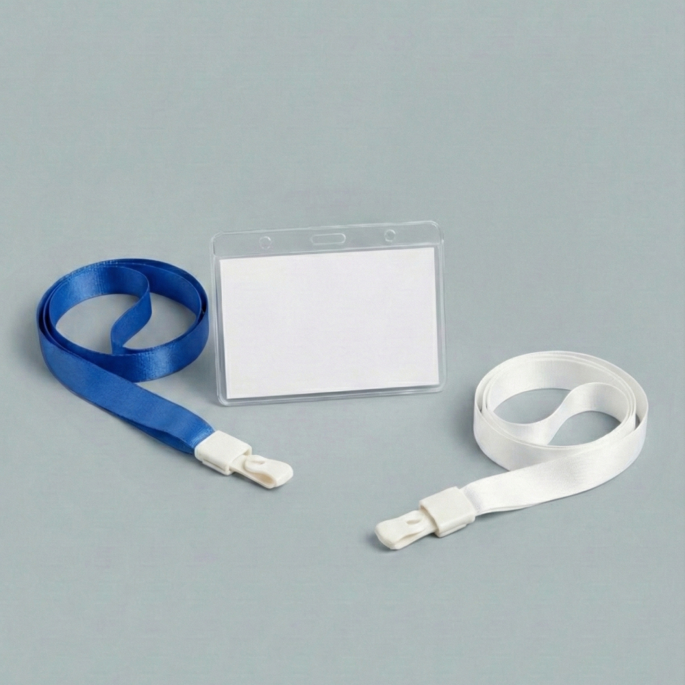 PVC 목걸이 이름표 명찰 목걸이줄 (가로형) 사원증 케이스 ID카드 - 상세 이미지 4