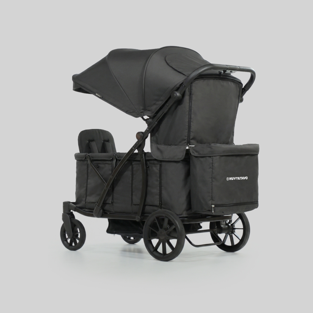 [누비앤타보] TAVO 웨건GT 유모차형 웨건 디럭스급 연년생 등하원용 GT3 블랙+사은품세트