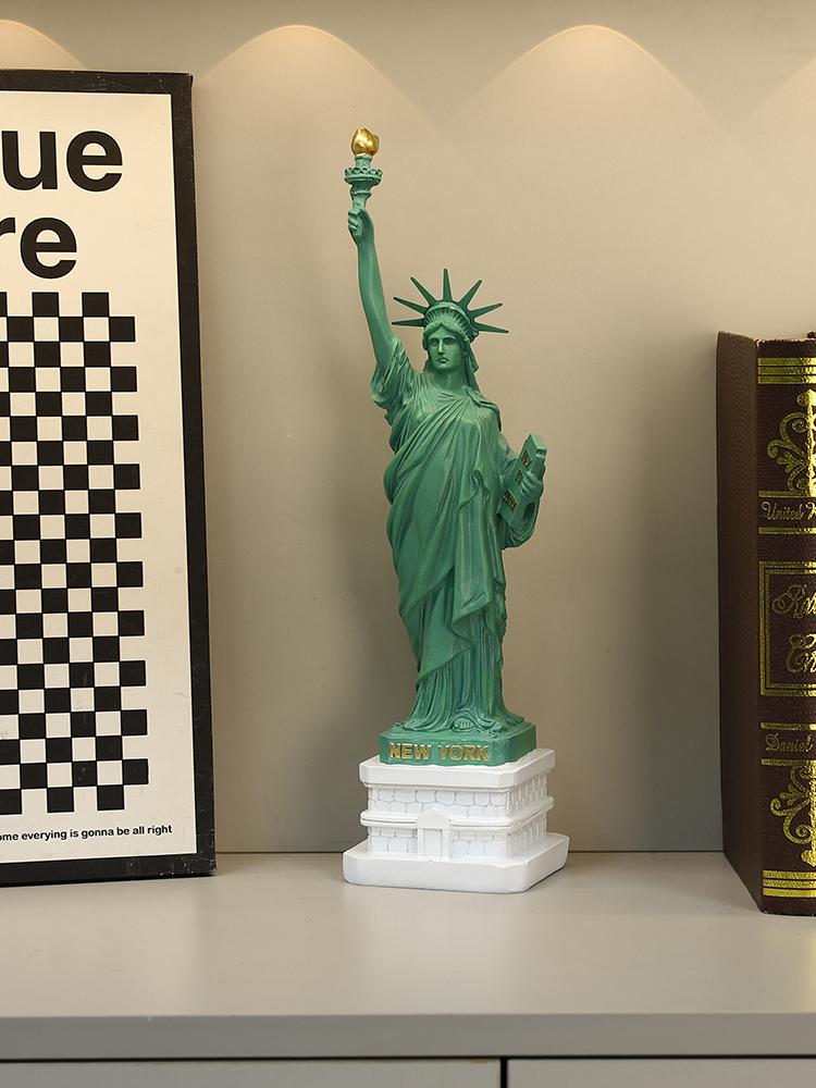 자유의여신상 책상 장식품 사무실 조형물 황동 거실 실물 자유의 여신상 조각상 소형 - 상세 이미지 4