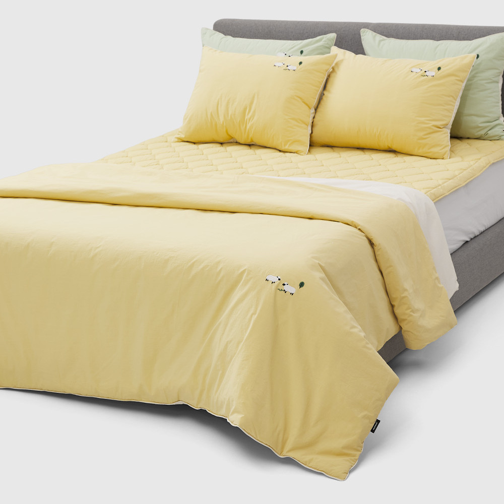 레노마홈 리오 양모 차렵이불 고밀도면80수 먼지없는 안단이불커버 4가지 색상