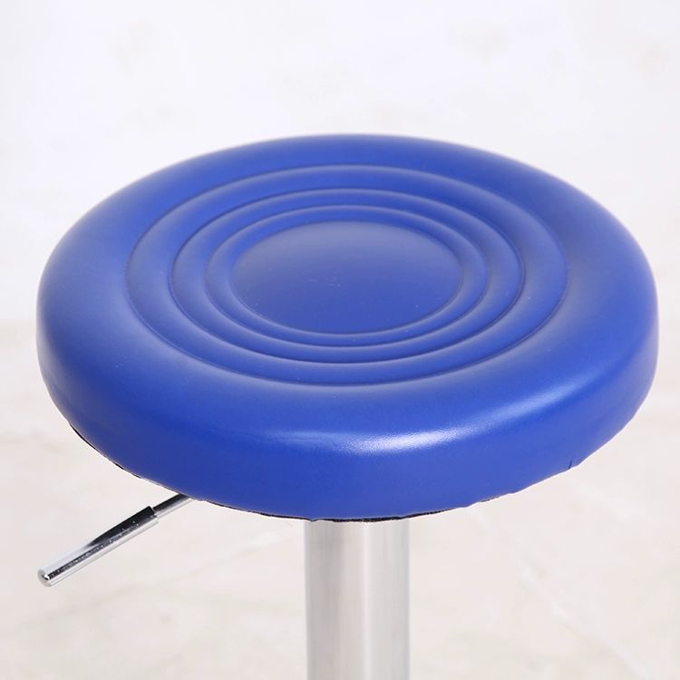 홈바 높이조절 바의자 카페용 럭셔리 회전형 철제 바스툴 40-55cm 로우 레드 라운드 베이스 - 상세 이미지 4