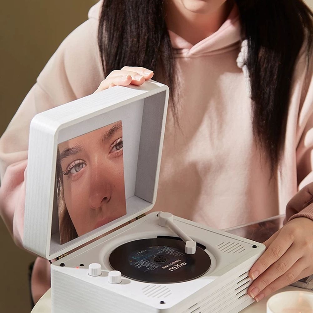 CD플레이어 턴테이블 블루투스 미니 무선 - 상세 이미지 4