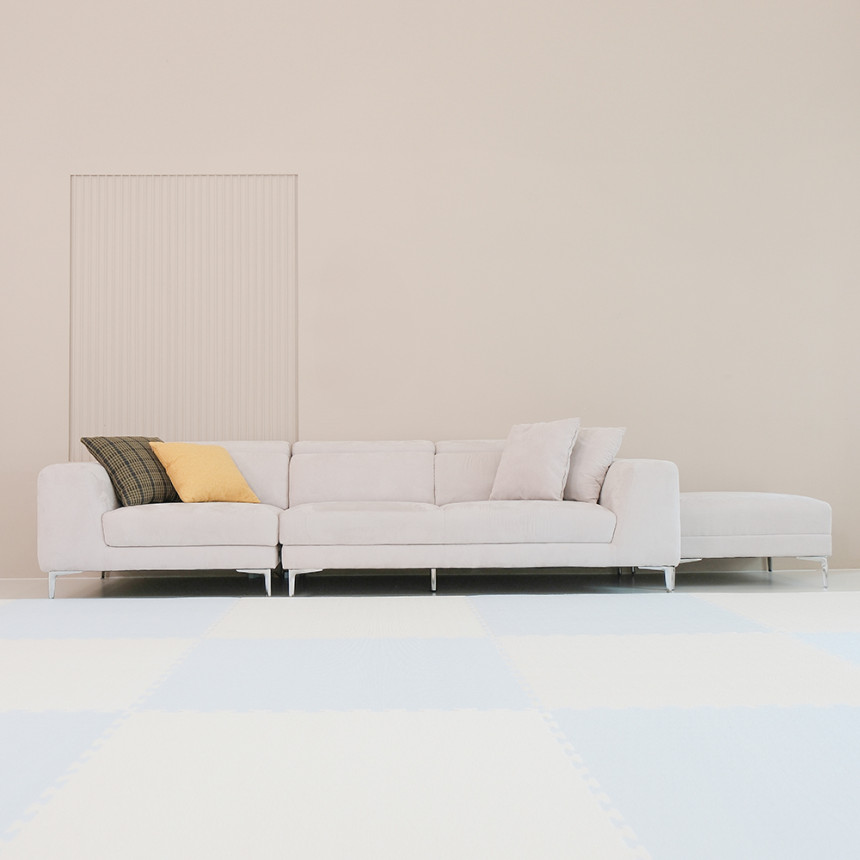 따사룸 층간소음 놀이방 퍼즐매트 바닐라아이보리 100x100x2.5cm 사진 5
