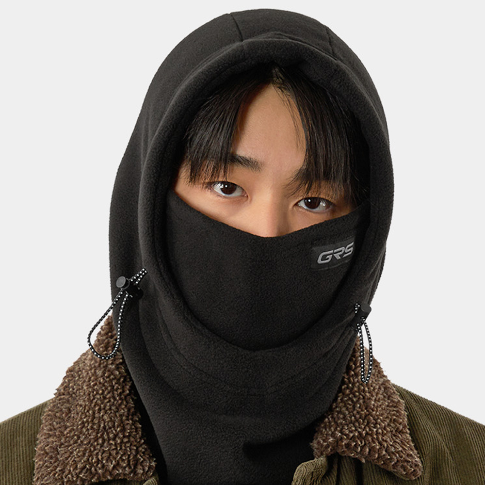그루브스타 플리스 기모 방한 겨울 후드 넥워머 후리스 등산 러닝 바라클라바 마스크 - 상세 이미지 2