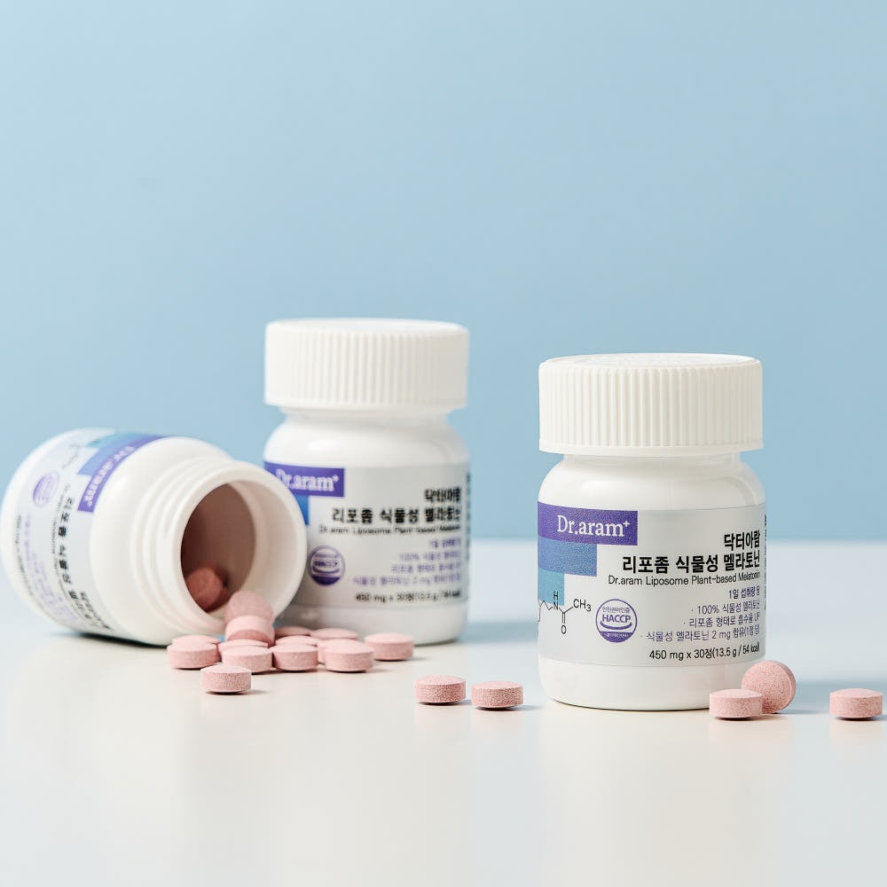 닥터아람 식물성 멜라토닌 세로토닌 테아닌 리포좀 메라토닌 450mg 30정, 1개 이미지 4