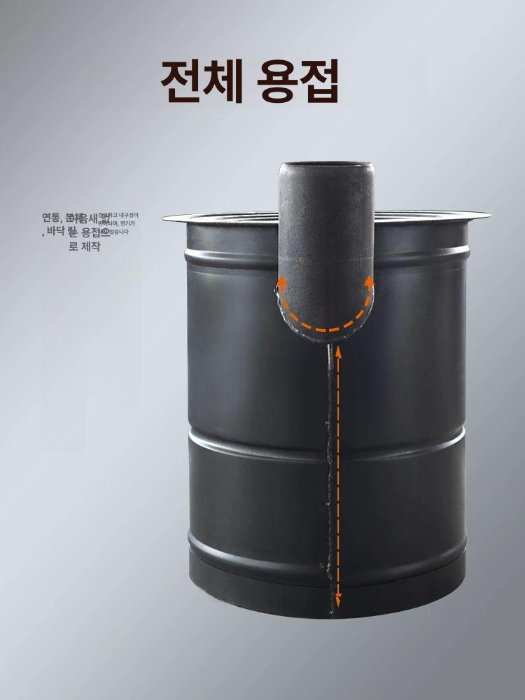 아궁이 난로 가마솥 숯불 바베큐 캠핑장 캠핑용 아궁이문 클래식 40cm 냄비 40cm - 상세 이미지 5