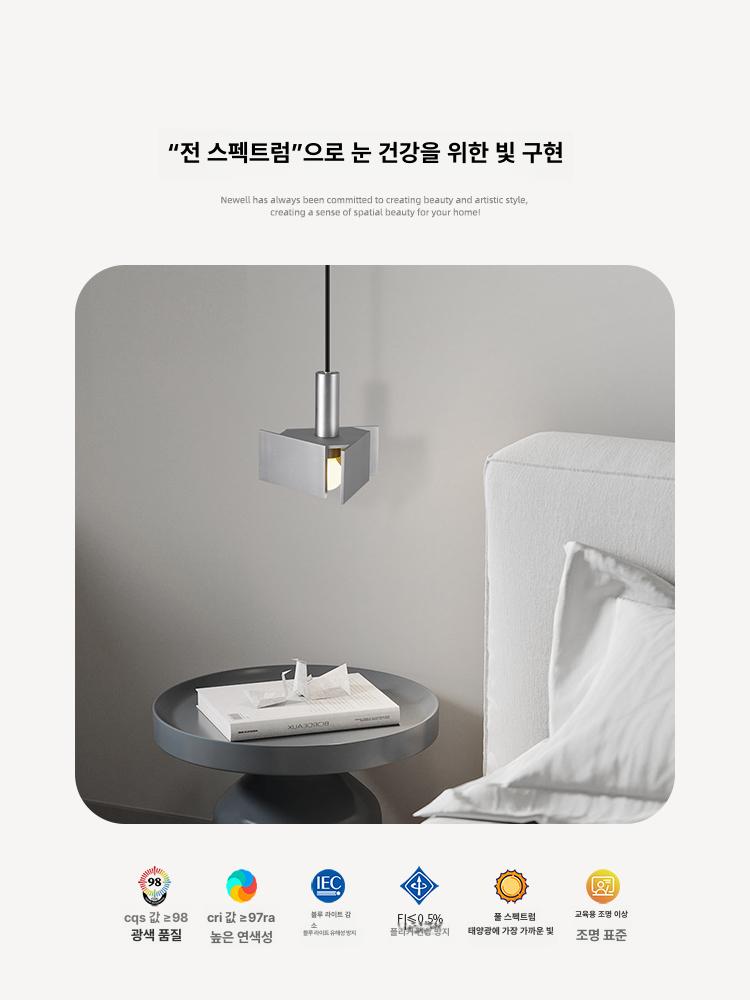 플러시 천장조명 원형 미니멀 메탈 레스토랑 식탁등 거실 4w 웜 라이트 - 상세 이미지 5