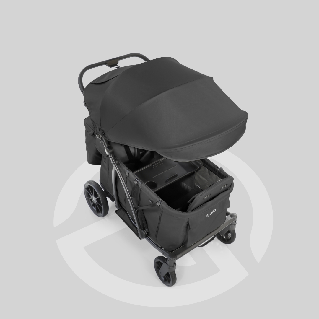 [누비앤타보] TAVO 웨건GT 유모차형 웨건 디럭스급 연년생 등하원용 GT3 블랙+사은품세트