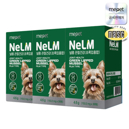 (사은품 증정) 미펫 낼름 필름 에센셜 관절건강, 30개입, 3개