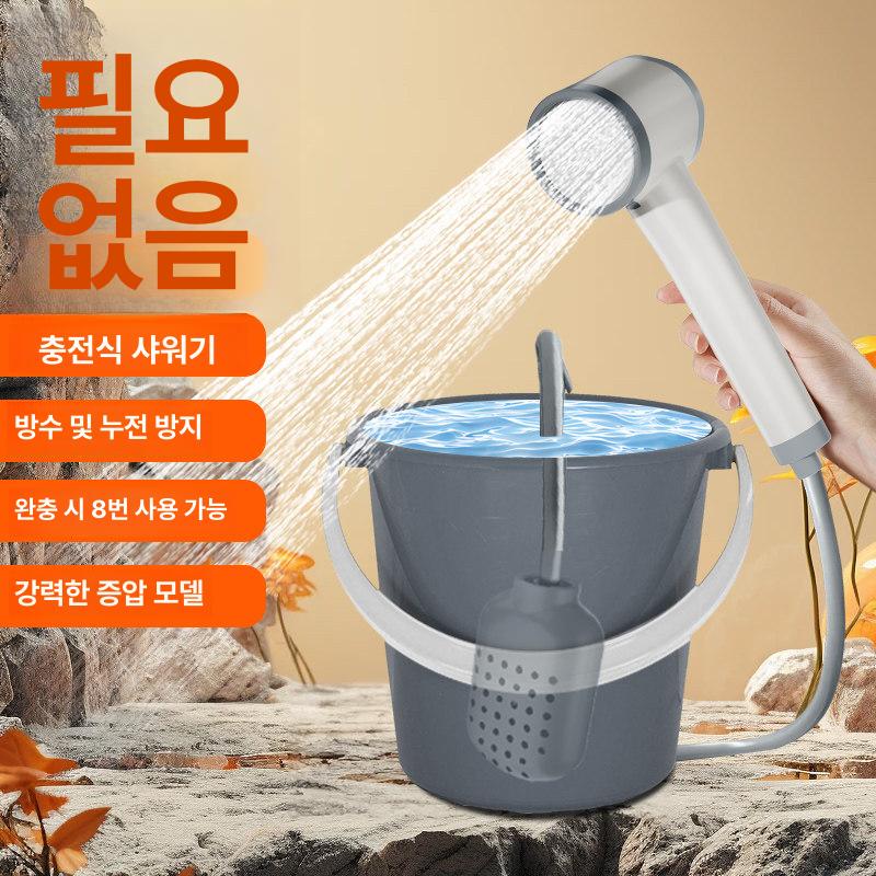 이동식 샤워기 야외 샤워백 샤워펌프 비상용 캠핑용 온수 슈프림 디지털온도표시 + 2단 조절 A - 상세 이미지 3