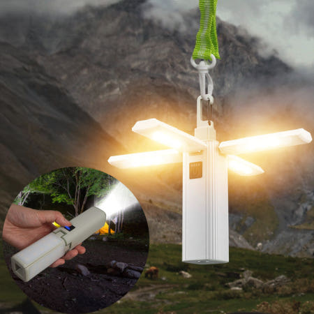 ACHAN Partner Manufacturer 아웃도어 접이식 전등갓 캠핑랜턴 감성조명 분위기up 야간활동 산행 낚시 손전등모드