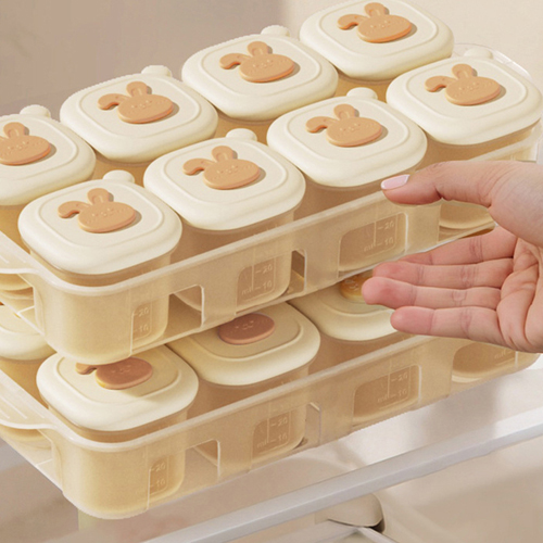 히야펫 강아지 습식사료 화식 영양제 간식소분통 카라멜 트레이 이미지 7