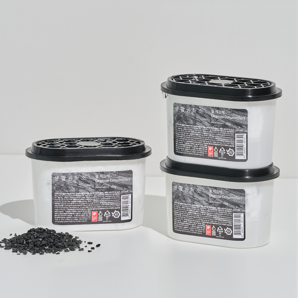 생활공작소 숯 제습제 습기제거제 520ML 12개 제품 이미지