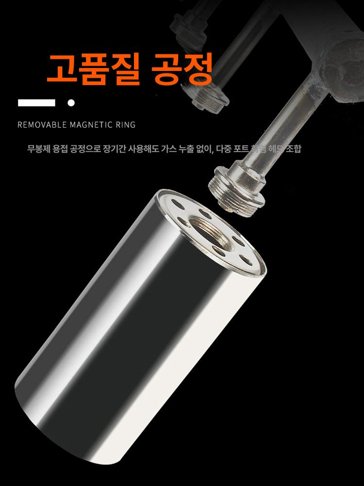 농업용 화염방사기 양돈장 제초장비 고화력 야외 제초 식스 헤드 스테인리스스틸노즐 +보조 브래킷 - 상세 이미지 4