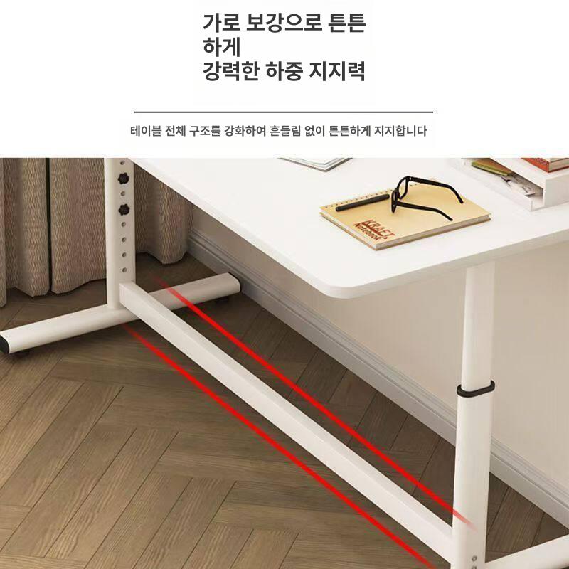 테이블 다리 탁자 조절발 가구받침 가구발 교체 높이조절 화이트 75 x 35 - 상세 이미지 5