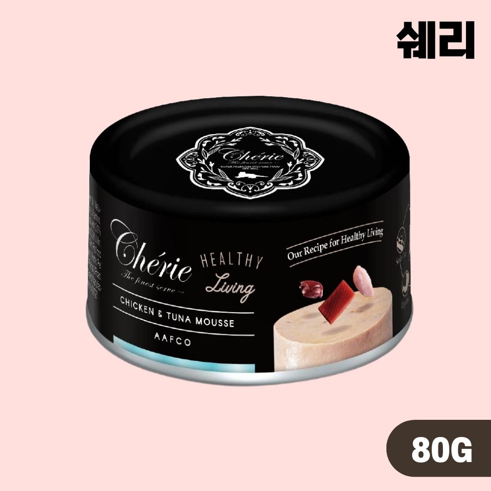 쉐리 블랙라벨 무스 캔 고양이 주식캔 습식 5종 콤보, 80g, 25개 - 상세 이미지 4