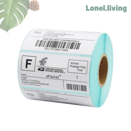로넬리빙 바코드 감열 롤라벨 500매 80x50mm 배송 주소 송장 감열지 택배용지