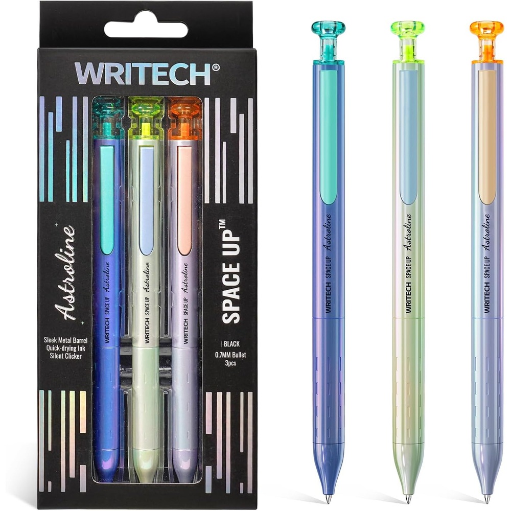 WRITECH 검정 젤펜 0.7mm 3개입 - 메인 이미지