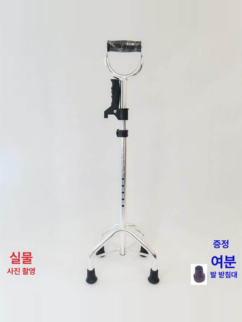 노인 지팡이 보행 도움기 목발 네발 방지 알루미늄 고각형 - 상세 이미지 4