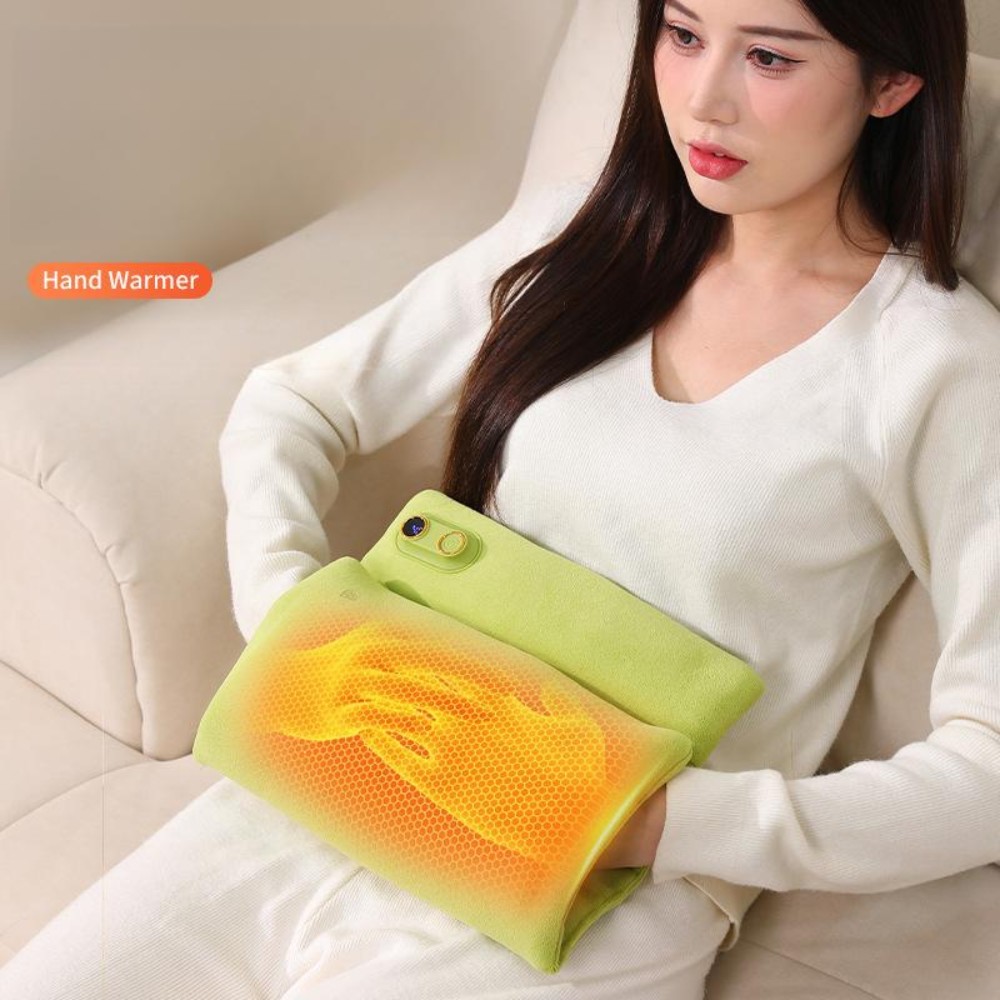 그래핀 온열 손난로 휴대용 온도조절 보온 가방 퍼플 - 상품 이미지