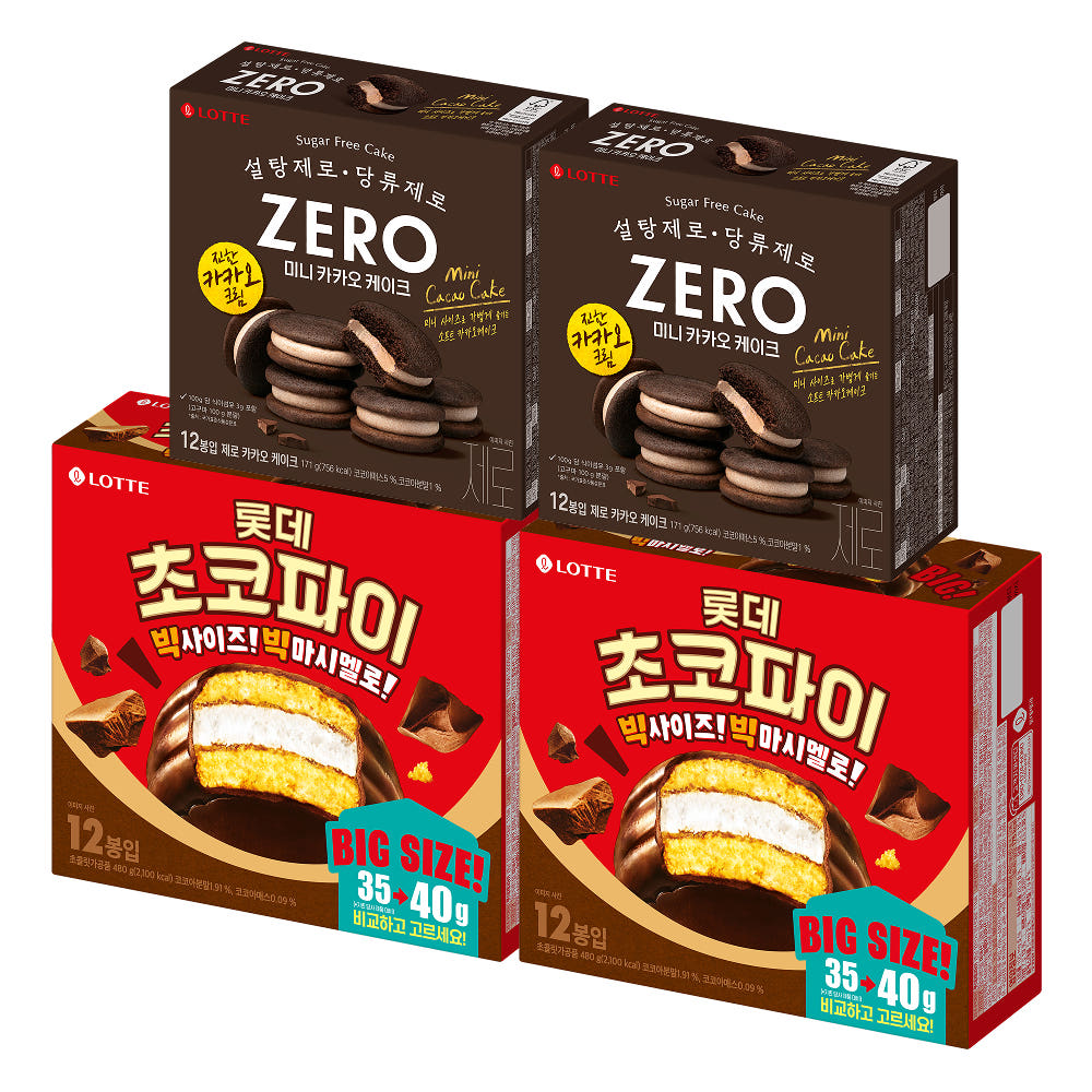 롯데웰푸드 초코파이 480g X 4개