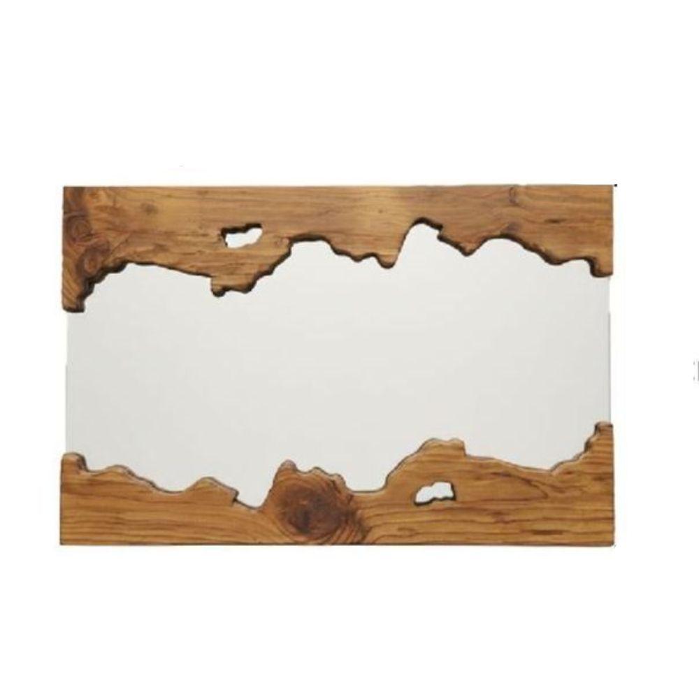 원목 전신 거울 카페 포토존 우드 웨딩샵 빈티지 고재 120x50cm - 상품 이미지