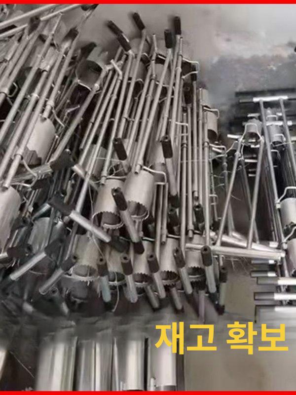 모종 이식기 펀칭기 텃밭 구멍파기 도구 흙파기 파종기 7.5cm 직경 아연도금파이프 - 상세 이미지 4
