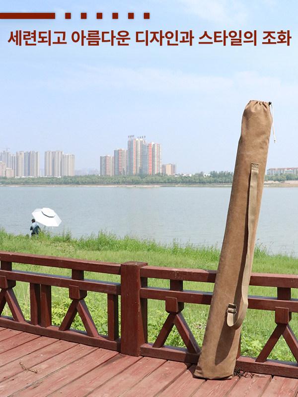 가방 바다낚시용 야외 수납가방 살림통 겸용 태클 버킷형 카키 소형 포함 126cm x 16cm - 상세 이미지 5