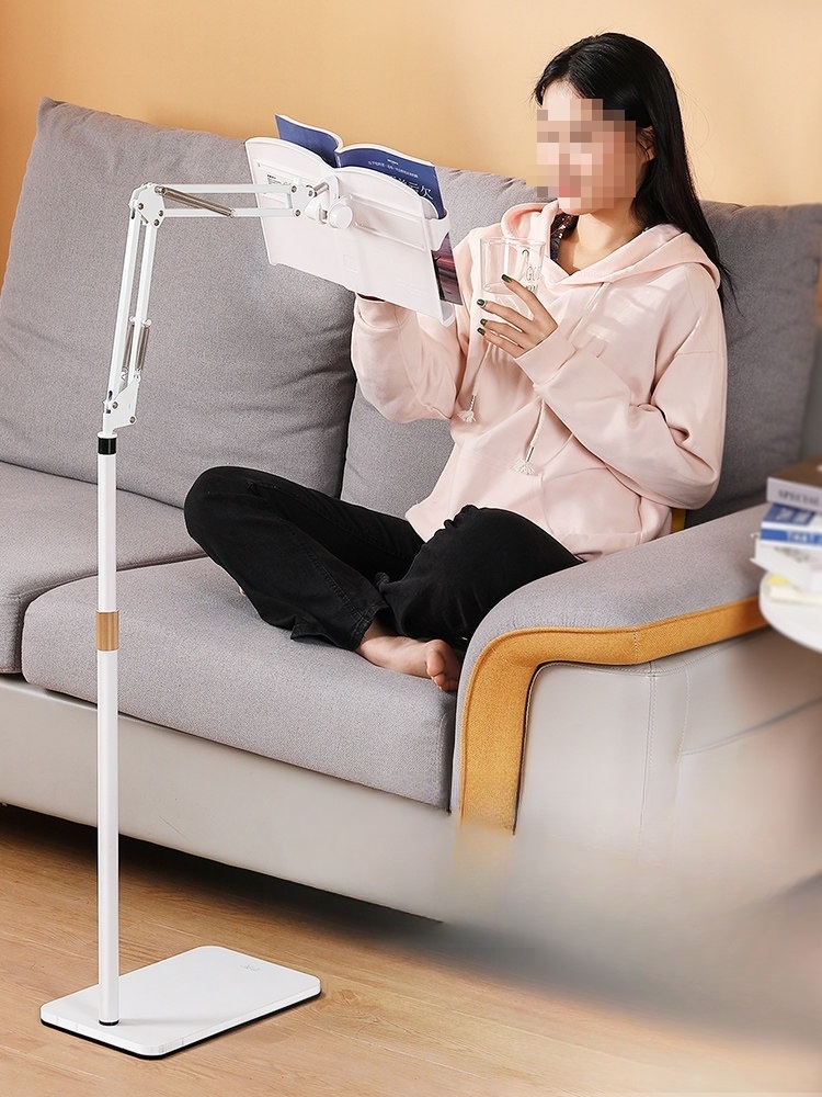 높이조절 책거치대 조절 원목 북 책받침대 휴대용 북스탠드 높이 접이식 독서대 화이트 - 상품 이미지