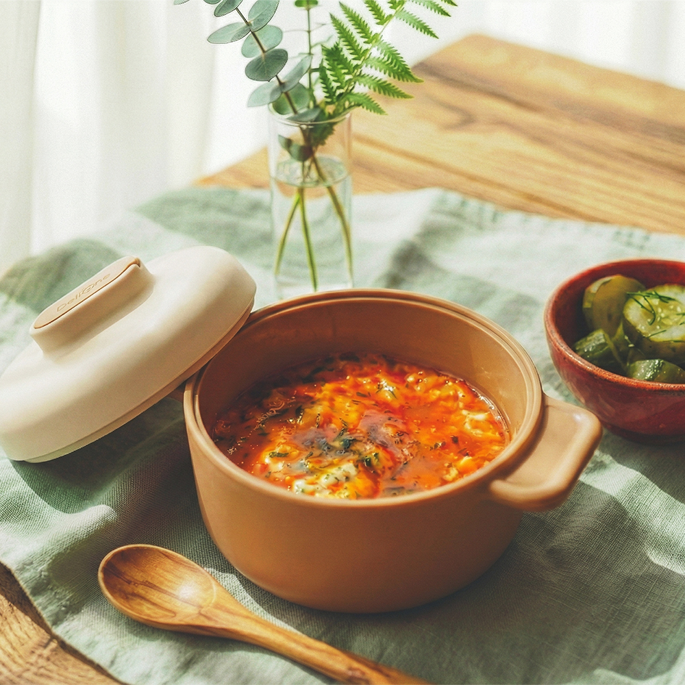 델리원 전자레인지 스팀쿠커 8P세트 플래티넘 실리콘 찜기 밥팩 이유식 간편조리 이미지 7