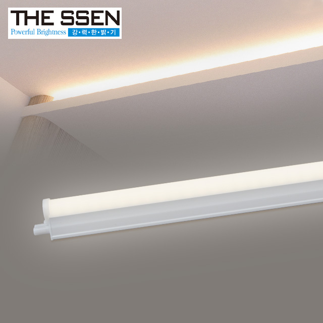 600mm 더쎈 LED T5 조명 샤리벨 간접조명 간접등 9W, 주백색 - 상품 이미지
