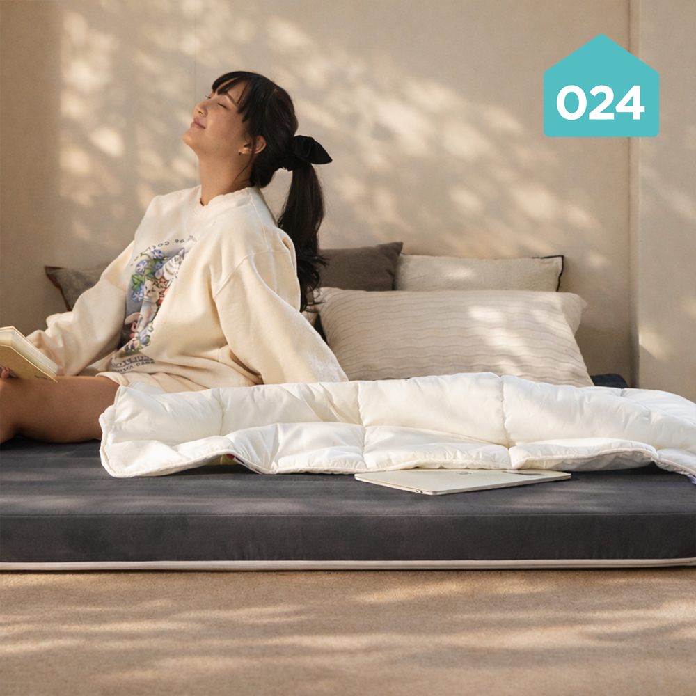 024홈 국민토퍼 3단 접이식 토퍼 매트리스 푹신한 바닥 침대 8cm 멀티싱글