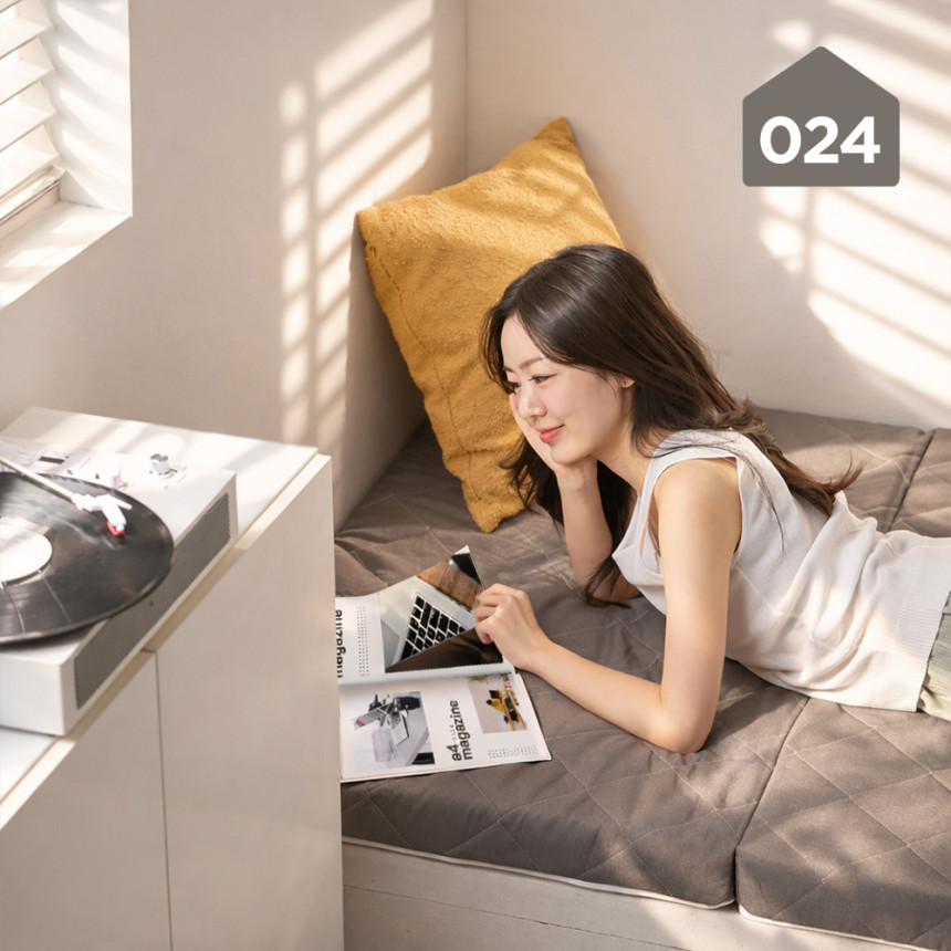 미니멀 단단한 3단 접이식 토퍼 매트리스