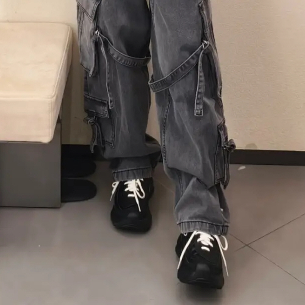 아디다스 오리지널 오즈베누즈 블랙 퀄팅 코어 키높이 운동화 KJ3972 러닝화 - 상세 이미지 5