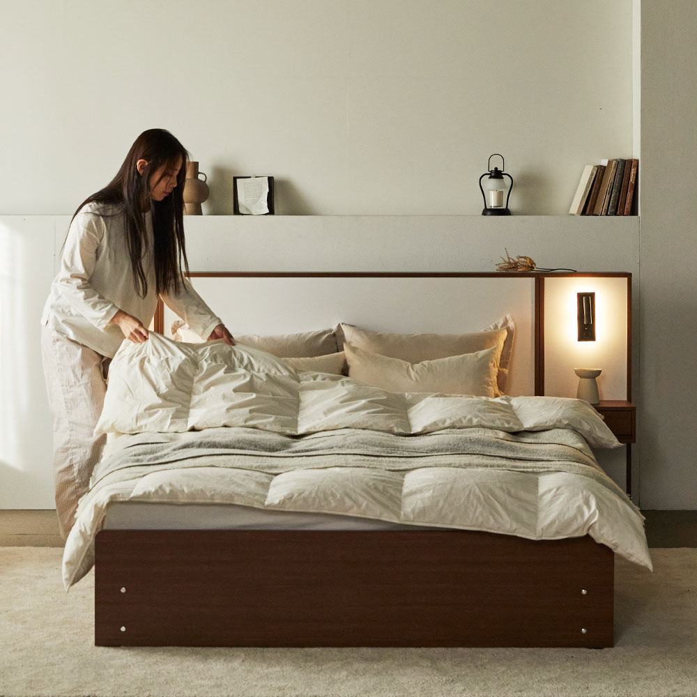 장인가구 밤비 호텔 통서랍 수납침대 프레임 D (높이 230)