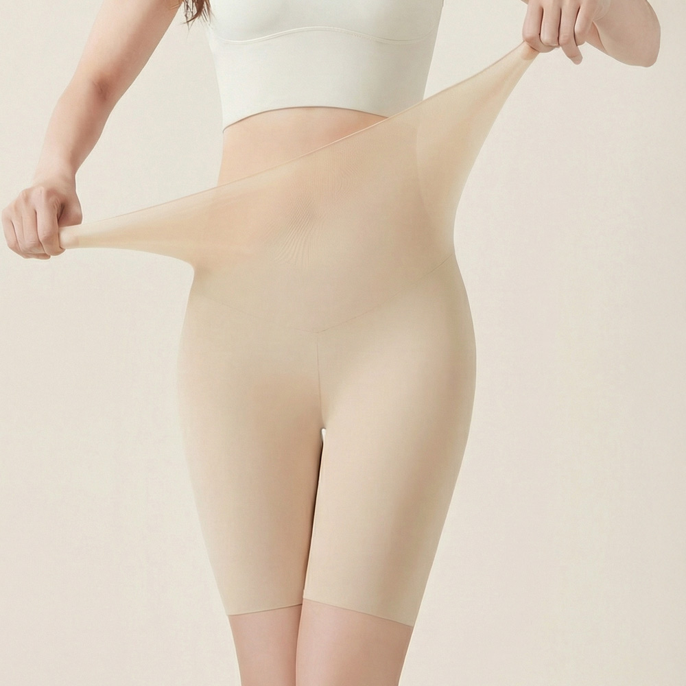 미미캐츠 2매구성 하이웨스트 초슬림 고탄력 아주 얇은 5부 속바지 레깅스 2매 P-7305 - 상품 이미지