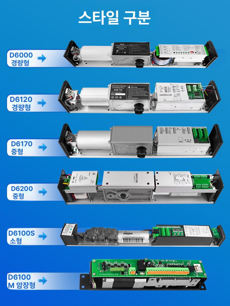 현관문 도어 클로져 조절 기본형 흡입 문속도 문닫이 6000 경량 실버 내부문 - 상세 이미지 3