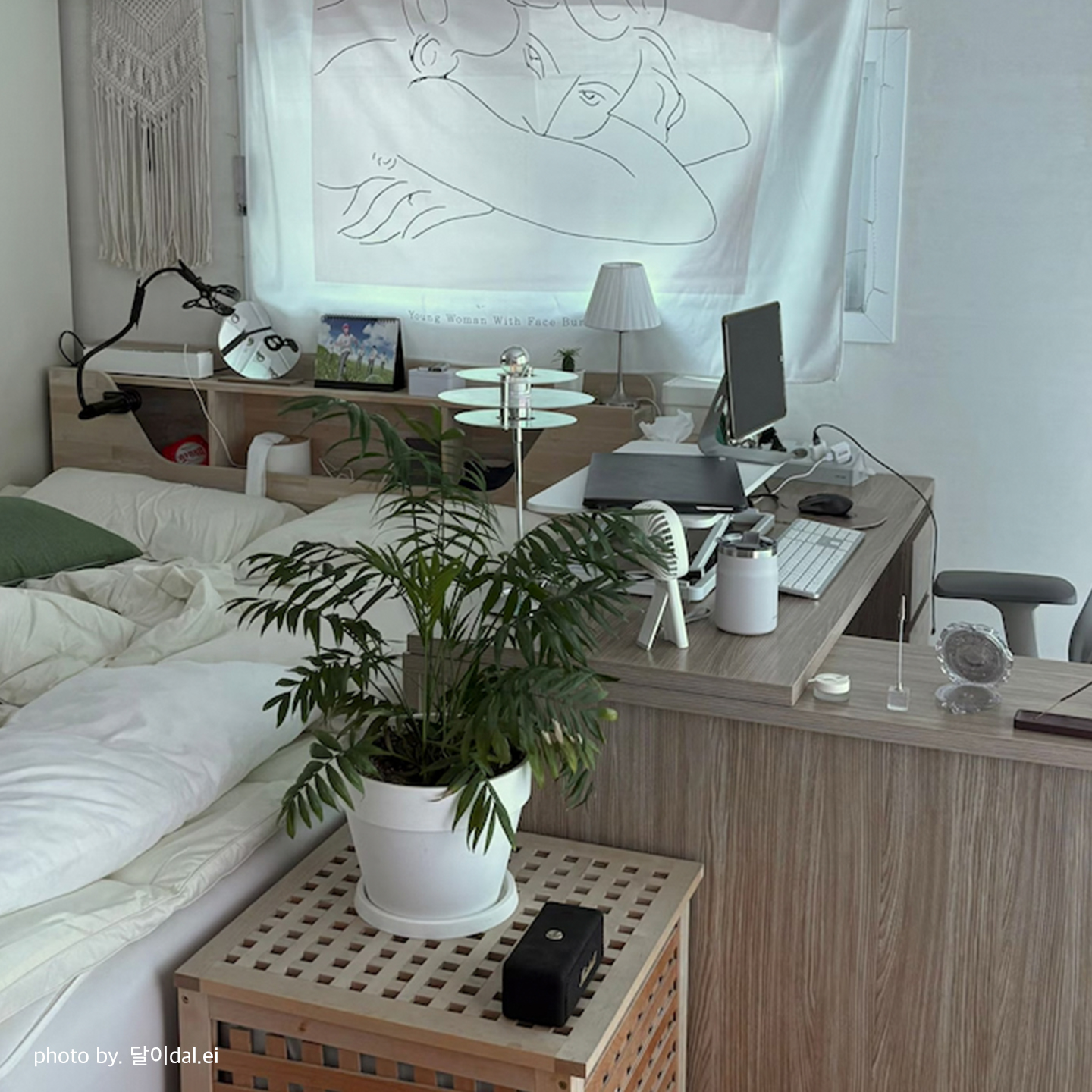 베스트리빙 아이비 ㄱ자 L형 코너형 책상 1600 와이드 데스크