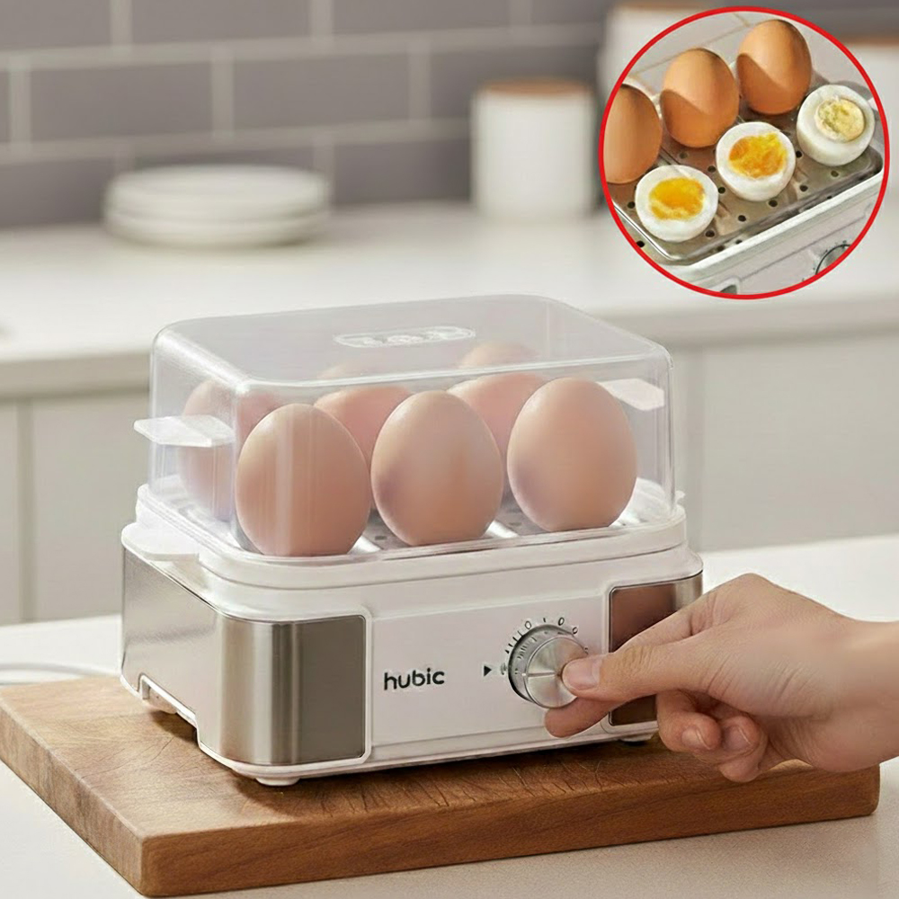 [NEW 26년형]휴빅 계란찜기 계란 삶는 찌는 기계 달걀 반숙기 타이머 에그쿠커