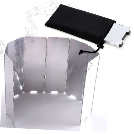 가스버너 바람막이 캠핑 낚시 야외용 접이식 휴대용 윈드스크린 방풍판